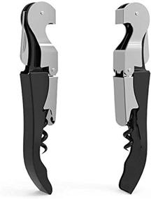 img 2 attached to 🍷 Wine Opener Set Gift Box with Waiters Corkscrew, Wine Vacuum Stopper, Wine Ring, and Wine Pourer - Ideal Gift for Wine Enthusiasts
