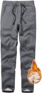 jenkoon women's warm fleece sherpa-lined sweatpants: comfy drawstring joggers with athletic style logo