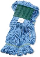 🧹 super loop medium size wet mop head - cotton/synthetic blend, blue (502bl) by unisan logo