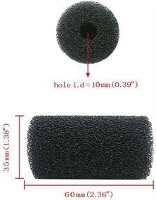 img 3 attached to 🐠 6PCS IAFVKAI Pre-Filter Sponge | Aquarium Foam Sponge Roll Intake Filter Cover for Fish Tank