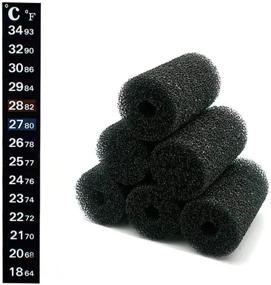 img 4 attached to 🐠 6PCS IAFVKAI Pre-Filter Sponge | Aquarium Foam Sponge Roll Intake Filter Cover for Fish Tank