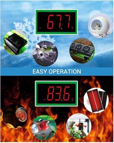 img 3 attached to 🌡 NICREW Digital Heating and Cooling Temperature Controller for Reptiles, Snakes, Aquariums, Breeding, Hatching, and Heat Mats - 110V, 16A