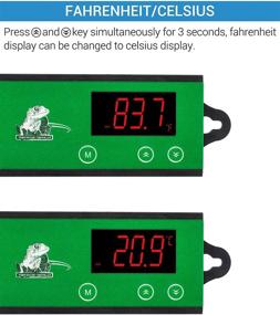 img 1 attached to 🌡 NICREW Digital Heating and Cooling Temperature Controller for Reptiles, Snakes, Aquariums, Breeding, Hatching, and Heat Mats - 110V, 16A