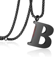 📿 alphabet personalized initial necklaces: stylish boys' jewelry logo
