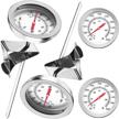 pieces thermometer cooking stainless instant logo