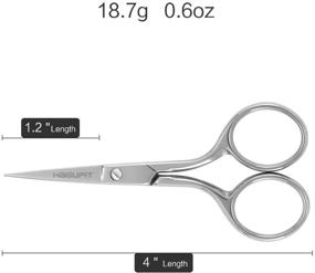 img 3 attached to 🔪 HAGUPIT Precision Embroidery Scissors, 4" Forged Stainless Steel, Sharp Pointed Tip Detail Shears for DIY Craft Thread Cutting, Needlework Yarn & Sewing