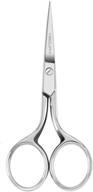 🔪 hagupit precision embroidery scissors, 4" forged stainless steel, sharp pointed tip detail shears for diy craft thread cutting, needlework yarn & sewing logo