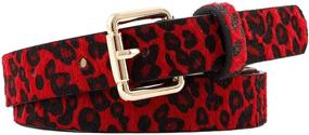 img 4 attached to Ayliss Womens Belts Leopard Leather