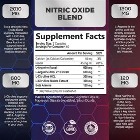 img 3 attached to Strength Nitric L Arginine Supplement 2010Mg