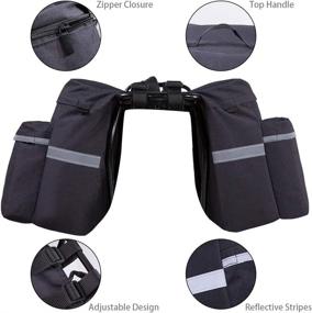 img 1 attached to Vuudh Water Resistant Portable Bike Pannier Sports & Fitness