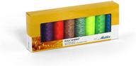 🧵 mettler polysheen each 8 colors neon thread set - vibrant sewing thread collection with 1500 yards/1372m length logo