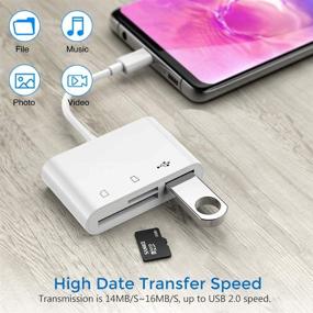 img 3 attached to 📷 SAMKE USB C SD Card Reader - 3 in 1 Camera Memory Card Adapter for iPad Pro/MacBook Pro/iMac/Samsung/Chromebook/Pixelbook