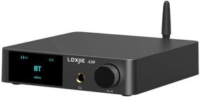 img 2 attached to 🔊 LOXJIE A30 Desktop Stereo HiFi Audio Power Amplifier & Headphone Amplifier with Remote Control, Class D Amp Chip, ES9023 DAC Chip, Multiple Input Options - USB, Optical, Coaxial, RCA, Bluetooth 5.0