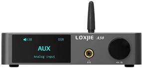 img 4 attached to 🔊 LOXJIE A30 Desktop Stereo HiFi Audio Power Amplifier & Headphone Amplifier with Remote Control, Class D Amp Chip, ES9023 DAC Chip, Multiple Input Options - USB, Optical, Coaxial, RCA, Bluetooth 5.0