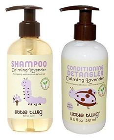 img 2 attached to 🌿 Organic Lavender Baby Shampoo & Wash and Detangler Set with Tea Tree Oil, Calendula & Lemon - Hypoallergenic, Aromatherapeutic, and Sleep-Enhancing - 8.5 fl oz each