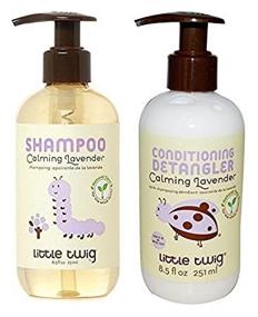 img 1 attached to 🌿 Organic Lavender Baby Shampoo & Wash and Detangler Set with Tea Tree Oil, Calendula & Lemon - Hypoallergenic, Aromatherapeutic, and Sleep-Enhancing - 8.5 fl oz each