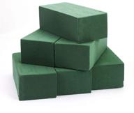 floral foam bricks: 6 pcs styrofoam 🌸 green bricks for flower arrangements & craft supplies logo