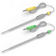 🌡️ vermon meat thermometer - upgraded replacement probe 2 pack, ultra accurate & fast temperature probe for smoker, bbq, kitchen cooking food, oven (2 pack) logo