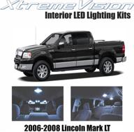 🚗 enhanced interior led kit for lincoln mark lt 2006-2008 (6 pieces) cool white lighting + easy installation tool logo