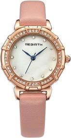 img 1 attached to Bosymart Womens Gold Tone Crystal Leather