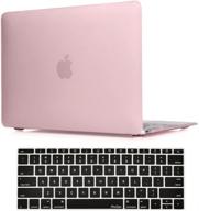 🎀 procase macbook 12 inch case a1534 with keyboard skin cover - clear pink: sleek protection for apple macbook 12" with retina display a1534 logo