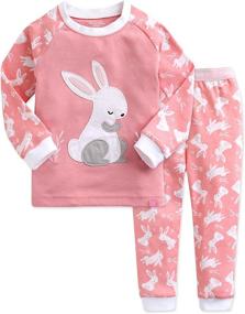 img 4 attached to 🐰 Adorable VAENAIT BABY Flower Rabbit Easter Pajamas - Perfect Sleepwear Set for Kids and Toddlers