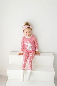 img 2 attached to 🐰 Adorable VAENAIT BABY Flower Rabbit Easter Pajamas - Perfect Sleepwear Set for Kids and Toddlers