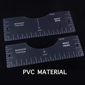 img 2 attached to 6PCS T Shirt Alignment Ruler Tool - PVC Tshirt Guiding Tool for Fashion Center Design, HTV Vinyl & Sublimation T Shirt Alignment Tool (Transparent)