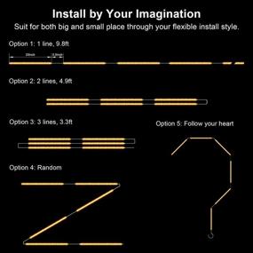 img 3 attached to 🔆 LAFULIT 6 PCS Under Cabinet Lighting Kit: DIY Flex LED Strip Lights for Kitchen Cabinets, 2700K Warm White, RF Remote, 9.8ft, 1800lm+