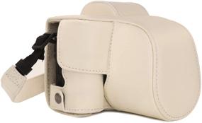 img 4 attached to MegaGear Ever Ready Leather Camera Case Compatible With Canon EOS M50 Mark II (15-45Mm) Camera & Photo