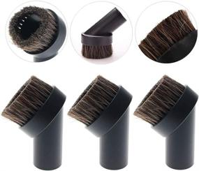 img 4 attached to 🐴 TXIN 4-Piece Soft Horsehair Bristle Vacuum Attachments: Efficient Dusting Brush Cleaner Kit with Small Round Corner/Track Cleaning Tools – Inner Dia 32mm/1.26 in