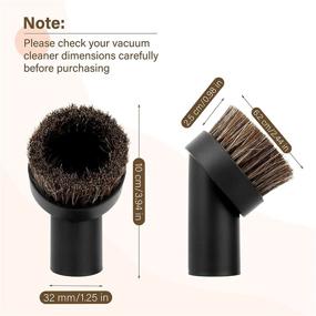 img 3 attached to 🐴 TXIN 4-Piece Soft Horsehair Bristle Vacuum Attachments: Efficient Dusting Brush Cleaner Kit with Small Round Corner/Track Cleaning Tools – Inner Dia 32mm/1.26 in