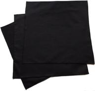 mens handkerchiefs black organic cotton logo