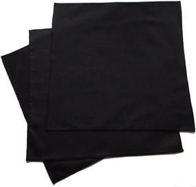 img 4 attached to Mens Handkerchiefs Black Organic Cotton