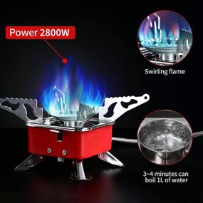 img 1 attached to Backpacking Piezoelectric Burner，Lightweight Hiking，Outdoor Fishing，Butane