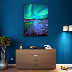 img 3 attached to 🌌 Captivating Aurora Borealis Winter Scene: 5D DIY Diamond Painting Kit for Spectacular Home Decor - Full Drill by Number Craft Kit by SKRYUIE, Diamond Embroidery Set for Stunning DIY Craft Arts Decorations (12x16inch)