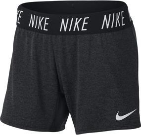img 4 attached to 👧 Get Ready to Train with NIKE Girls' Dry Trophy Training Shorts!