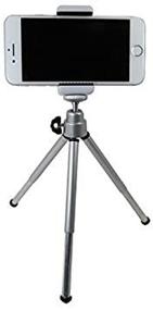 img 4 attached to 📸 OCTO MOUNTS ST White: Small Portable Tripod with White Cellphone Mount - Perfect for Travel or Desktop Use, Compatible with iPhone, Android, Samsung Galaxy, and Digital Cameras