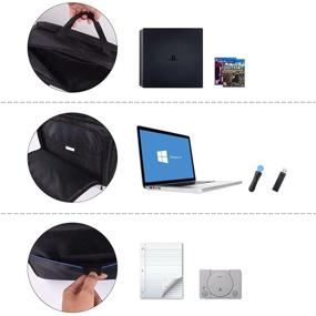 img 3 attached to 🎮 PS4 Travel Bag with Protective Carrying Case for Computer/ Notebook/ Laptop, 14 Inch Laptop Sleeve Portable Bag