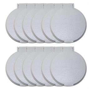 img 3 attached to 🪞 Portable Round Mirror Set of 12: Ideal for Every Lady's Bag, Purse or Cosmetic Bag - Versatile and Great for Crafting (White)