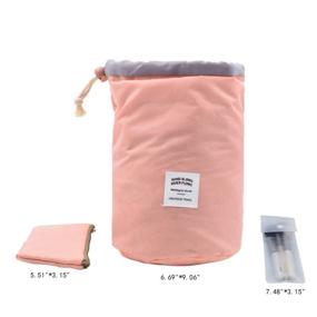 img 1 attached to 💄 Stay Organized on-the-go: Tancendes Waterproof Travel Makeup Bag - Pink