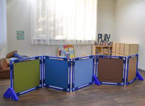 img 3 attached to 🧒 Children's Factory CF900-935 Square Woodland PlayPanel Set - 5 Room Divider Panels, Free-Standing Classroom Partitions for Daycare, Homeschool, Preschool - Square Design, Dimensions: 160.75" x 16" x 30.5" Total