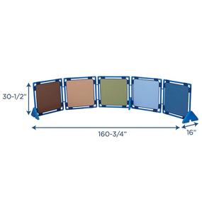 img 4 attached to 🧒 Children's Factory CF900-935 Square Woodland PlayPanel Set - 5 Room Divider Panels, Free-Standing Classroom Partitions for Daycare, Homeschool, Preschool - Square Design, Dimensions: 160.75" x 16" x 30.5" Total