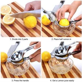 img 1 attached to 🍋 Manual Citrus Squeezer - Lemon Lime Press Juicer