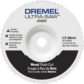 img 4 attached to Dremel US600-01 Ultra-Saw 4-Inch Wood Flush Cut Wheel: Efficient Cutting Tool in White