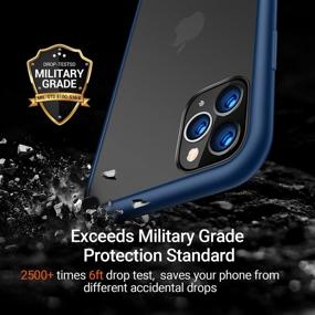 img 3 attached to 📱 TORRAS Shockproof iPhone 11 Pro Case, [Military Grade Drop Tested] Translucent Matte Hard Case with Soft TPU Bumper - Slim Blue Phone Case Compatible for iPhone 11 Pro