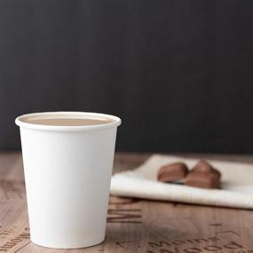 img 1 attached to ☕ 100 Pack of 10oz Disposable Paper Hot Cups for Coffee, Tea, and Hot Drinks - Perfect for Espresso, Cold Brew, and Hot Chocolate