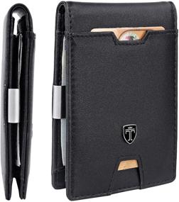 img 4 attached to TRAVANDO Blocking Credit Wallet for Men - Sleek Minimalist Accessories