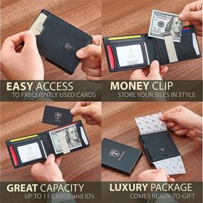 img 3 attached to TRAVANDO Blocking Credit Wallet for Men - Sleek Minimalist Accessories