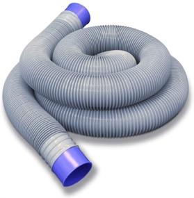 img 4 attached to Prest-O-Fit Ultimate Sewer Hose - 25ft, White/Blue - Enhanced SEO